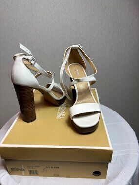 Michael Kors Charlize White Heels Size 8.5 – Never Worn!
